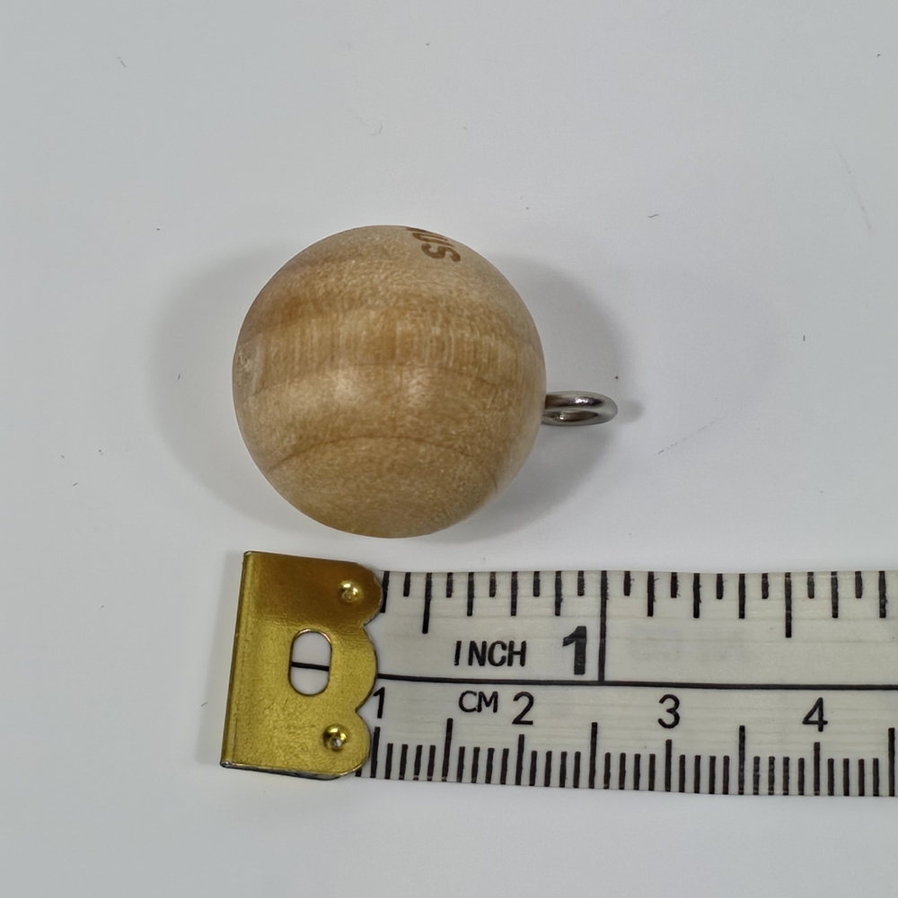 Jacquemus Wooden Ball Charm Logo Pendant Zipper Pull Keychain - Picture 5 of 5